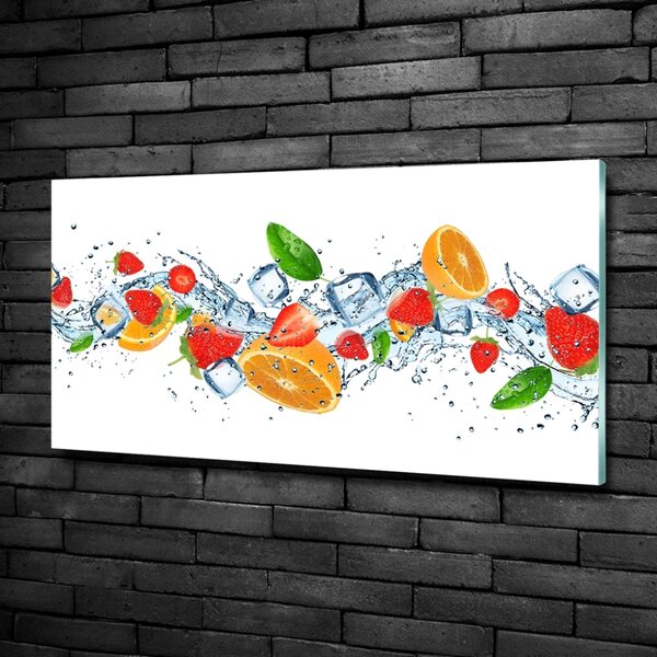 Imagine de sticlă gheață de fructe