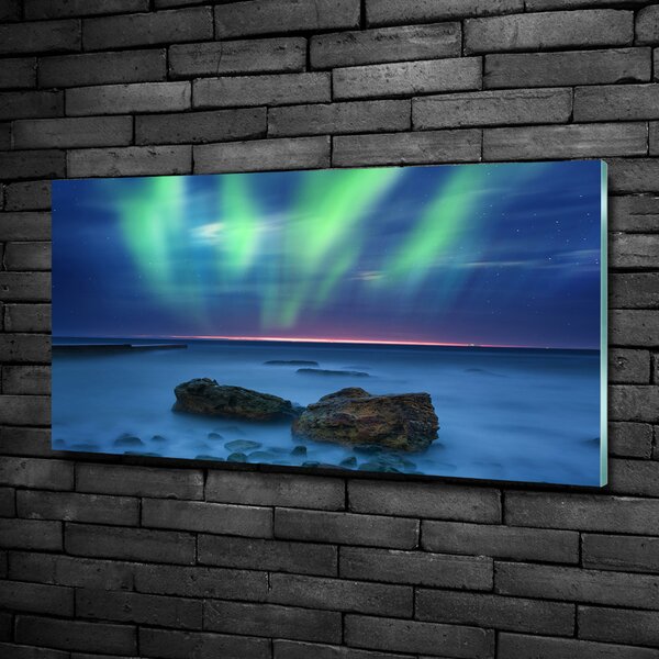 Fotografie imprimată pe sticlă Aurora boreala