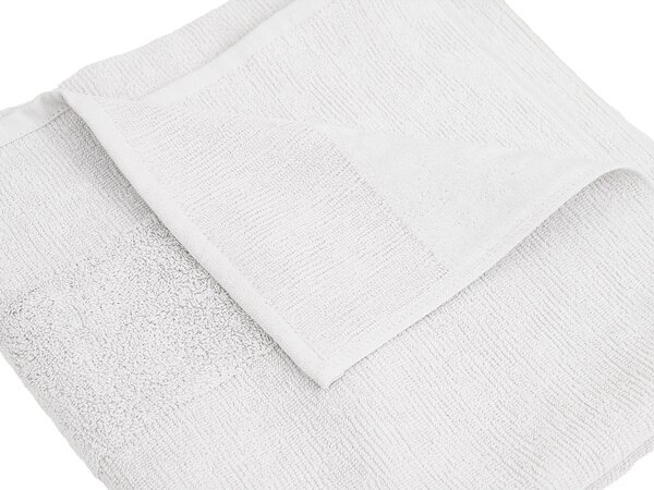 Set de prosoape CARRARA 1buc 60x100 cm si 1buc 40x55 cm 100% bumbac, alb