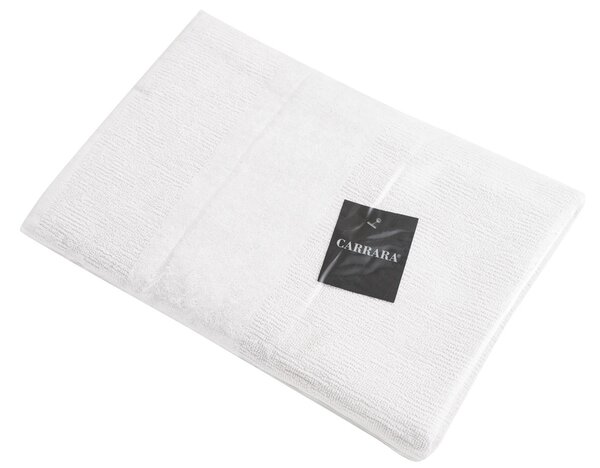 Set de prosoape CARRARA 1buc 60x100 cm si 1buc 40x55 cm 100% bumbac, alb
