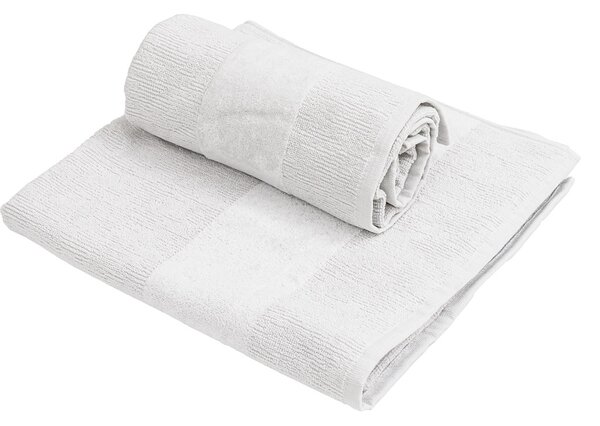 Set de prosoape CARRARA 1buc 60x100 cm si 1buc 40x55 cm 100% bumbac, alb
