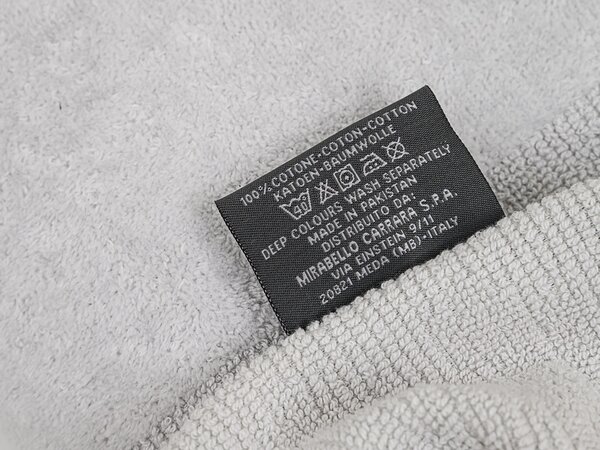 Prosop CARRARA 40x55 cm gri deschis, 100% bumbac