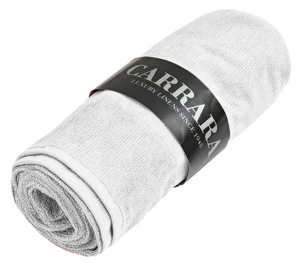 Set de prosoape CARRARA 1buc 60x100 cm si 1buc 40x55 cm 100% bumbac, alb