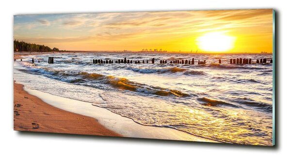 Tablou sticlă Sunset Beach