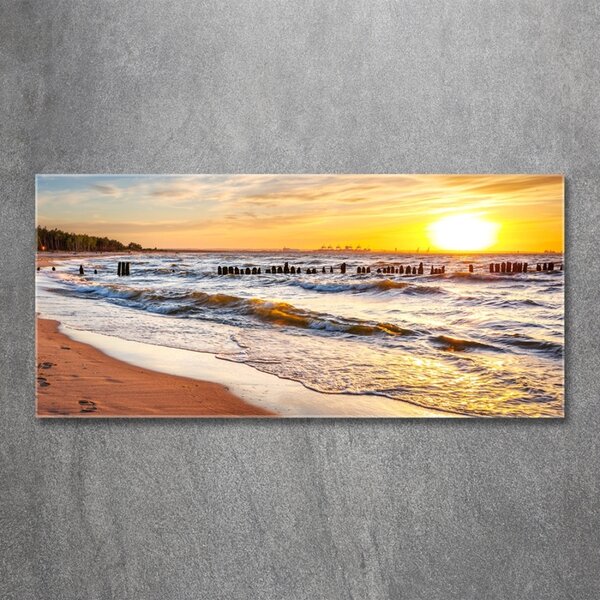 Tablou sticlă Sunset Beach