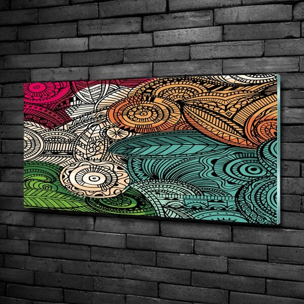 Imagine de sticlă pene abstracte