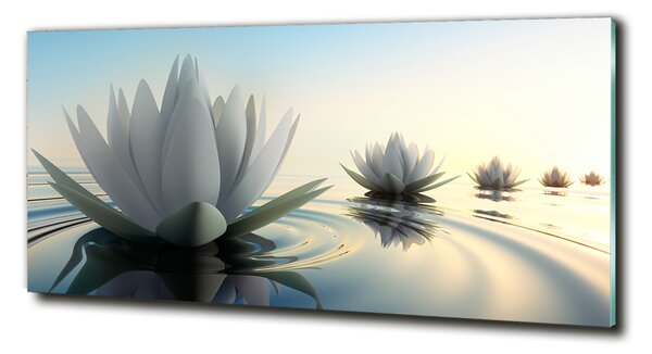 Tablou Printat Pe Sticlă floare de lotus