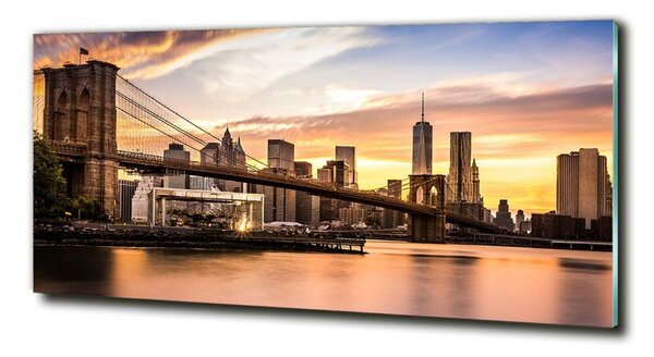 Tablou sticlă Podul Brooklyn