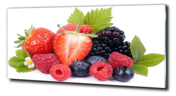 Tablou sticlă fructe de padure