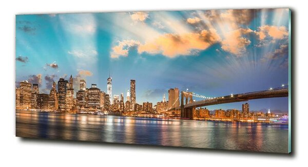 Tablou sticlă Podul Brooklyn