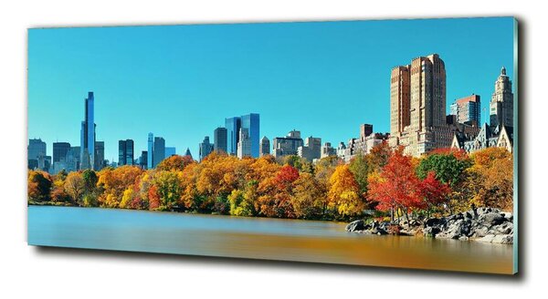 Tablou sticlă New York, în toamna