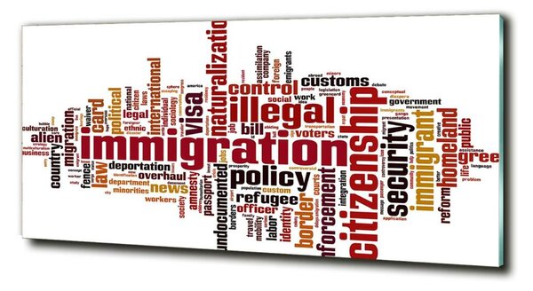 Tablou din Sticlă Imigrare