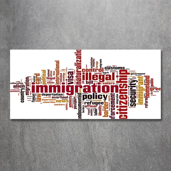 Tablou din Sticlă Imigrare