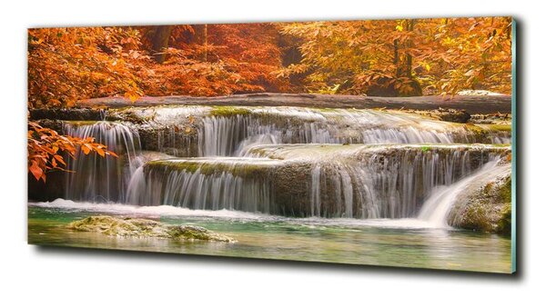 Imagine de sticlă Cascada în toamna
