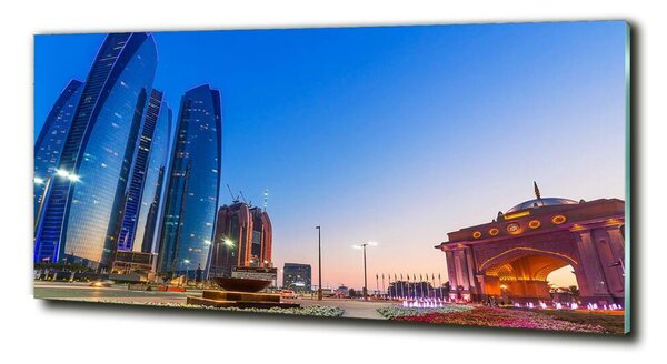 Tablou Printat Pe Sticlă Străzile din Abu Dhabi