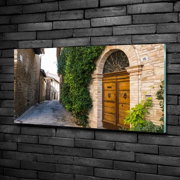 Fotografie imprimată pe sticlă stradă fermecătoare