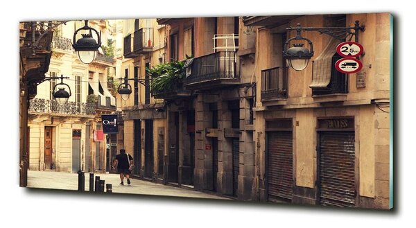 Tablou sticlă Străzile din Barcelona