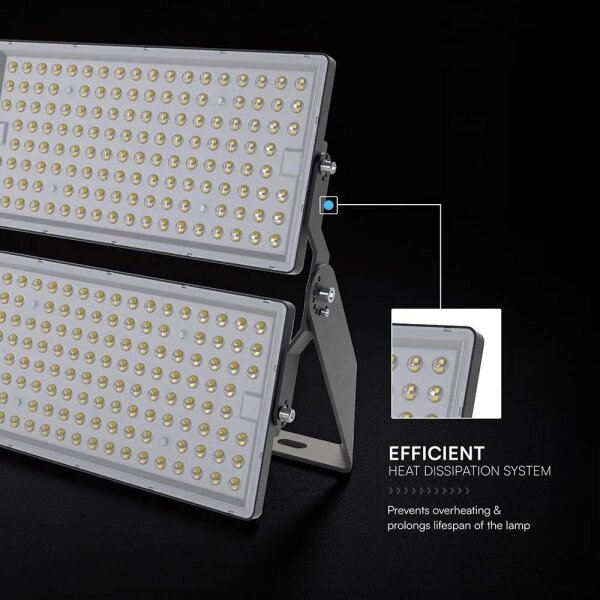 Proiector LED 500W, 230V, 4000K, IP65, gri