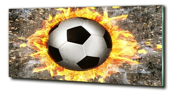 Tablou din Sticlă Arderea de fotbal a văzut