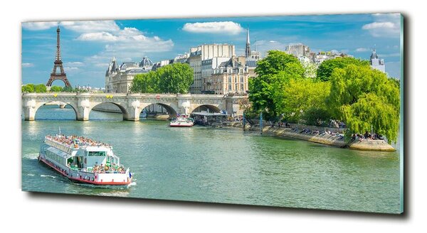 Tablou sticlă Seine din Paris