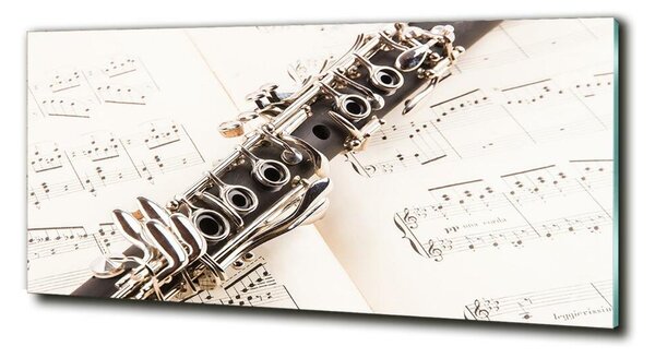 Tablou Printat Pe Sticlă Clarinet