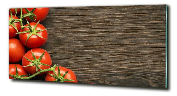 Tablou sticlă Tomate pe lemn