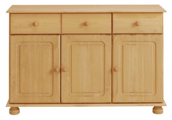 Comodă în culoare naturală joasă din lemn de pin 116x76 cm Ella – Støraa