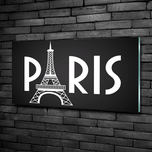 Tablou sticlă Paris