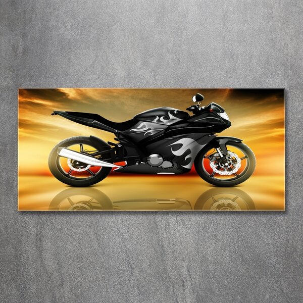 Tablou pe pe sticlă Motocicletă