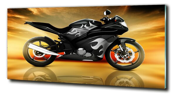 Tablou pe pe sticlă Motocicletă