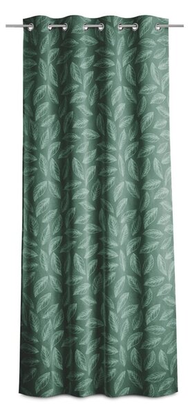 Draperie verde din catifea 140x250 cm Calm – Restilo