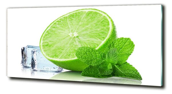 Fotografie imprimată pe sticlă Lime de gheață