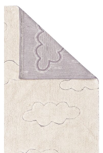Covor pentru copii crem lavabil/țesut manual din bumbac 120x160 cm Clouds – Lorena Canals
