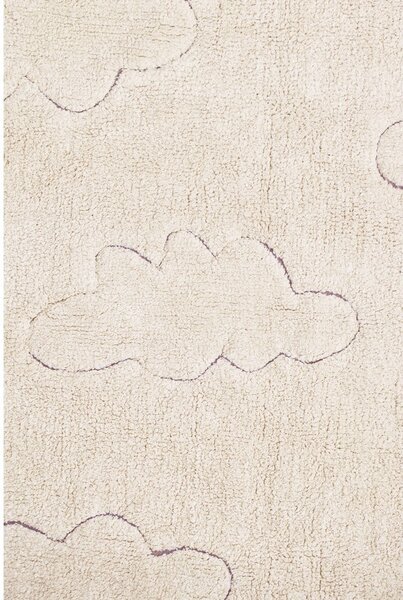 Covor pentru copii crem lavabil/țesut manual din bumbac 120x160 cm Clouds – Lorena Canals