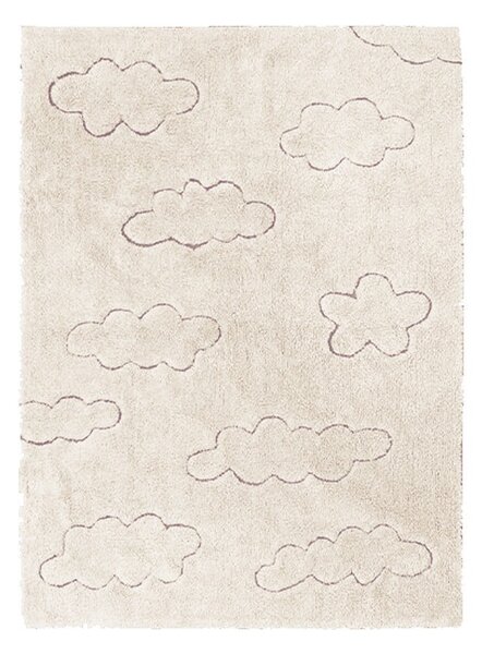 Covor pentru copii crem lavabil/țesut manual din bumbac 120x160 cm Clouds – Lorena Canals