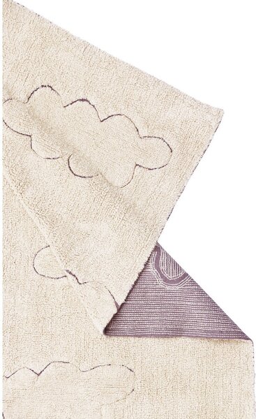 Covor pentru copii crem lavabil/țesut manual din bumbac 120x160 cm Clouds – Lorena Canals
