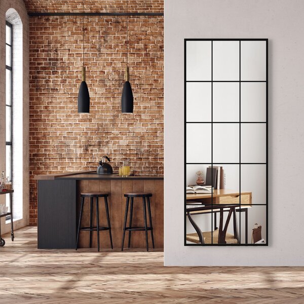 Styler Loft oglindă 60x150 cm dreptunghiular negru LU-12370