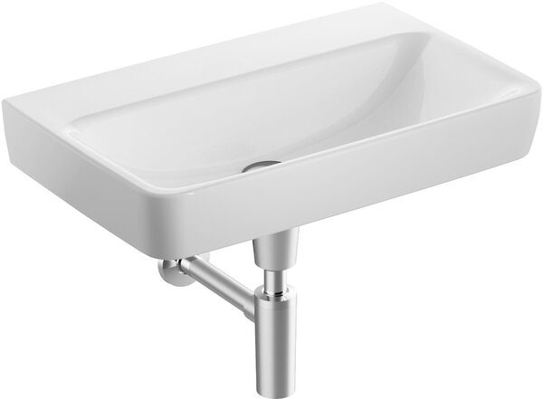 Geberit Selnova Compact lavoar 65x40 cm dreptunghiular clasică-încastrat alb luciu 501.893.00.7