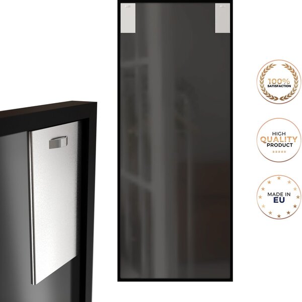 Styler Loft oglindă 60x150 cm dreptunghiular negru LU-12370