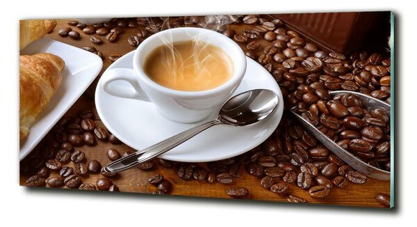 Tablou sticlă cafea aromatică