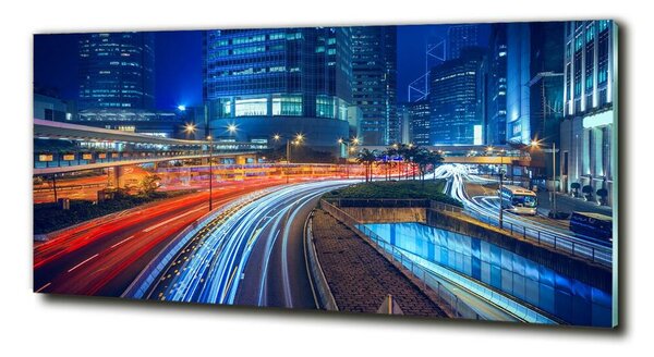 Imagine de sticlă Hong Kong pe timp de noapte