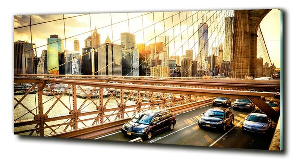 Tablou Printat Pe Sticlă Podul Brooklyn
