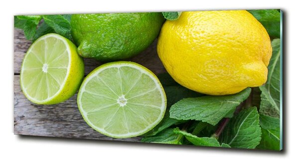 Tablou sticlă Lime si lamaie