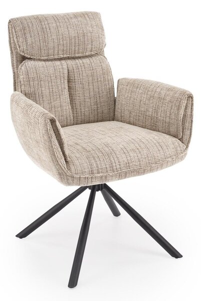 Scaun Houston 2205, Negru, Bej, 93x66x66cm, 12 kg