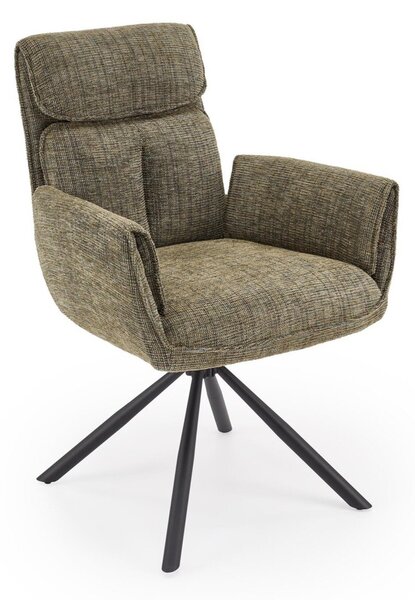 Scaun Houston 2205, Negru, Măslin deschis, 93x66x66cm, 12 kg