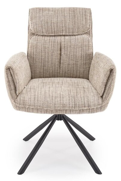 Scaun Houston 2205, Negru, Bej, 93x66x66cm, 12 kg