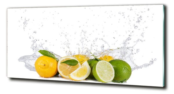 Imagine de sticlă Fructe citrice și apă