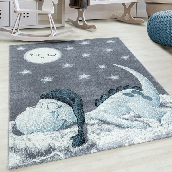 Covor pentru copii albastru/gri 140x200 cm Bambi – Ayyildiz Carpets