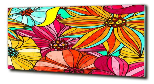 Tablou din Sticlă model floral