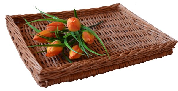 Tava prezentare rustica fara maner -rachita natur- KR-305